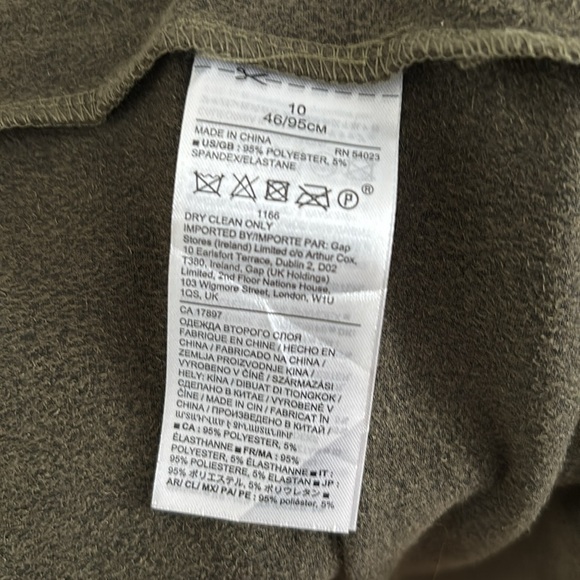 NWT, Banana Republic VEGAN SUEDE WRAP DRESS, Size 10 - Picture 8 of 9